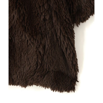 CLANE／HALF SLEEVE FAKE FUR （ブラウン）｜詳細画像