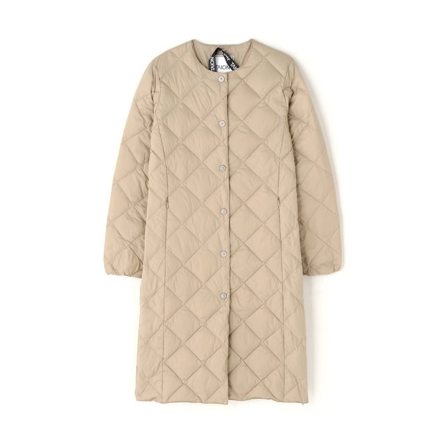 TAION/タイオン/SINGLE CITY CREW NECK LONG DOWN JACKET （ブルーグレー5）