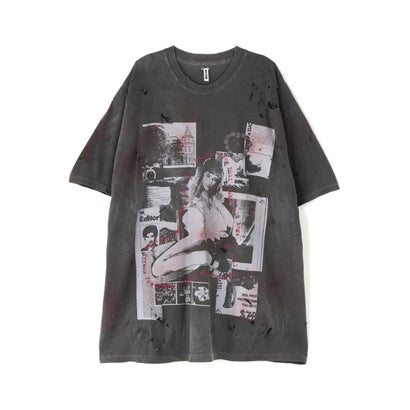 エルエイチピー L.H.P. emary/エメリー/Damaged Scarred Cradle Tee （ブラック）｜詳細画像