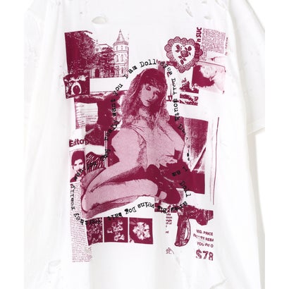 エルエイチピー L.H.P. emary/エメリー/Damaged Scarred Cradle Tee （ブラック）｜詳細画像