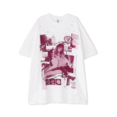 エルエイチピー L.H.P. emary/エメリー/Damaged Scarred Cradle Tee （ホワイト）｜詳細画像
