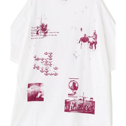 エルエイチピー L.H.P. emary/エメリー/Damaged Scarred Cradle Tee （ホワイト）｜詳細画像