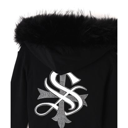 エルエイチピー L.H.P. SupBaby by SUPPLIER/サプベイビーバイサプライヤー/Baby Cross Fur Zip Hoodie （ブラック）｜詳細画像