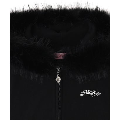 エルエイチピー L.H.P. SupBaby by SUPPLIER/サプベイビーバイサプライヤー/Baby Cross Fur Zip Hoodie （ブラック）｜詳細画像