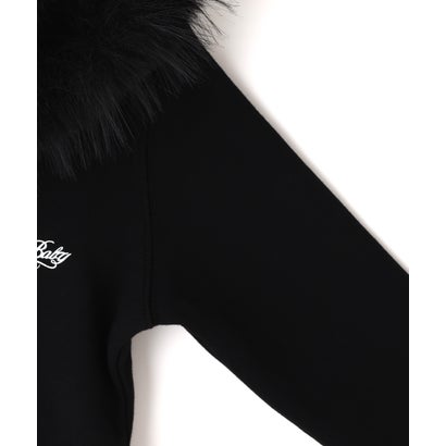 エルエイチピー L.H.P. SupBaby by SUPPLIER/サプベイビーバイサプライヤー/Baby Cross Fur Zip Hoodie （ブラック）｜詳細画像