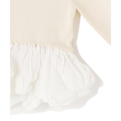 エルエイチピー L.H.P. CLANE/クラネ/W BALLOON SHORT KNIT TOPS （アイボリー2）｜詳細画像