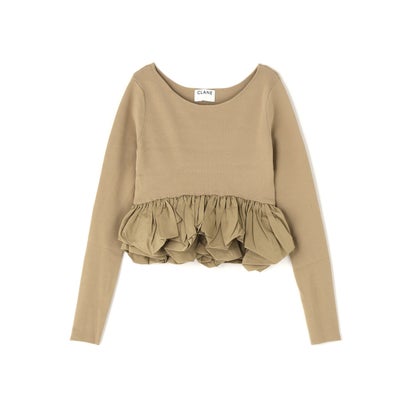 エルエイチピー L.H.P. CLANE/クラネ/W BALLOON SHORT KNIT TOPS （アイボリー2）｜詳細画像