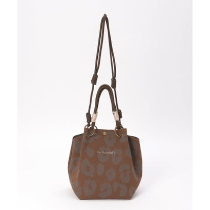 ニットロープハンドル2WAYショルダーバッグ （ブラウン）｜詳細画像