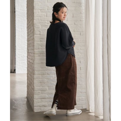 スウェットライクヘンリーニットPO （グレージュ）｜詳細画像