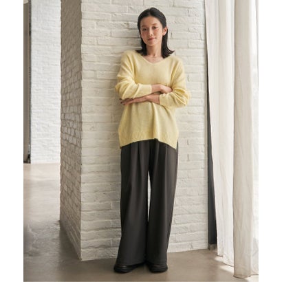 エルビーシー LBC アンゴラコンVネックニットPO （イエロー）｜詳細画像