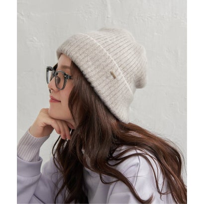 モヘアリブニットワッチキャップ （グレー）｜詳細画像