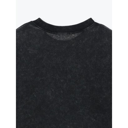 ケミカルプリントメッセージロングTシャツ （茶）｜詳細画像