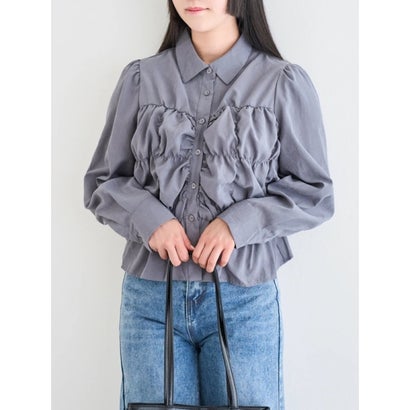ピーチシャーリングシャツ （モカ茶）｜詳細画像