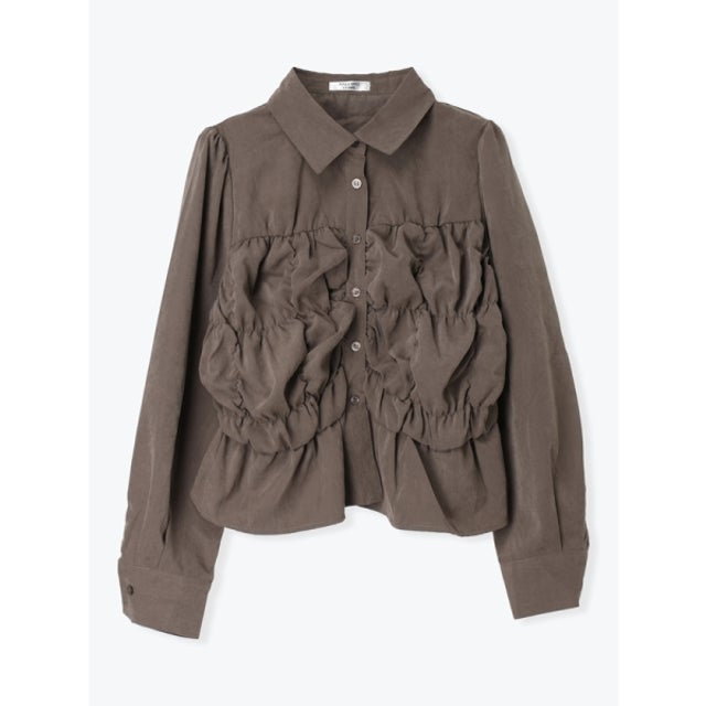 ピーチシャーリングシャツ （モカ茶）
