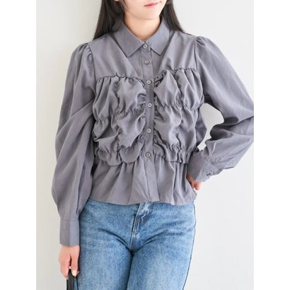 ピーチシャーリングシャツ （黒）｜詳細画像