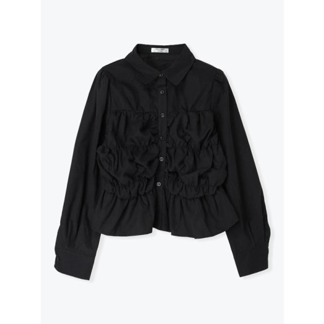 ピーチシャーリングシャツ （黒）