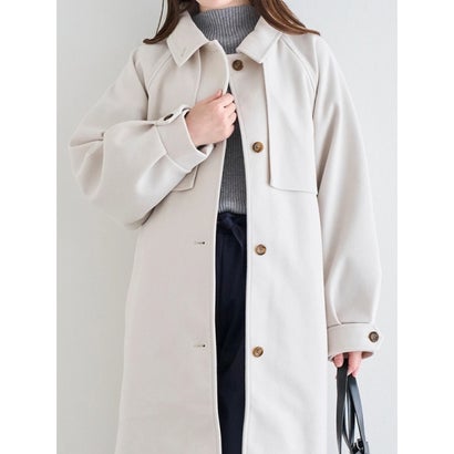ヨーク切替ロングコート （黒）｜詳細画像