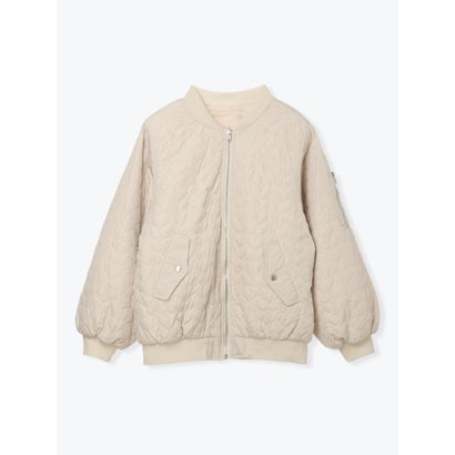 中綿ハートキルトブルゾン （白）｜詳細画像