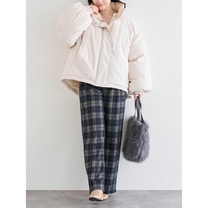 ルディックパーク Ludic Park ファイバーダウンショートブルゾン （濃茶）｜詳細画像