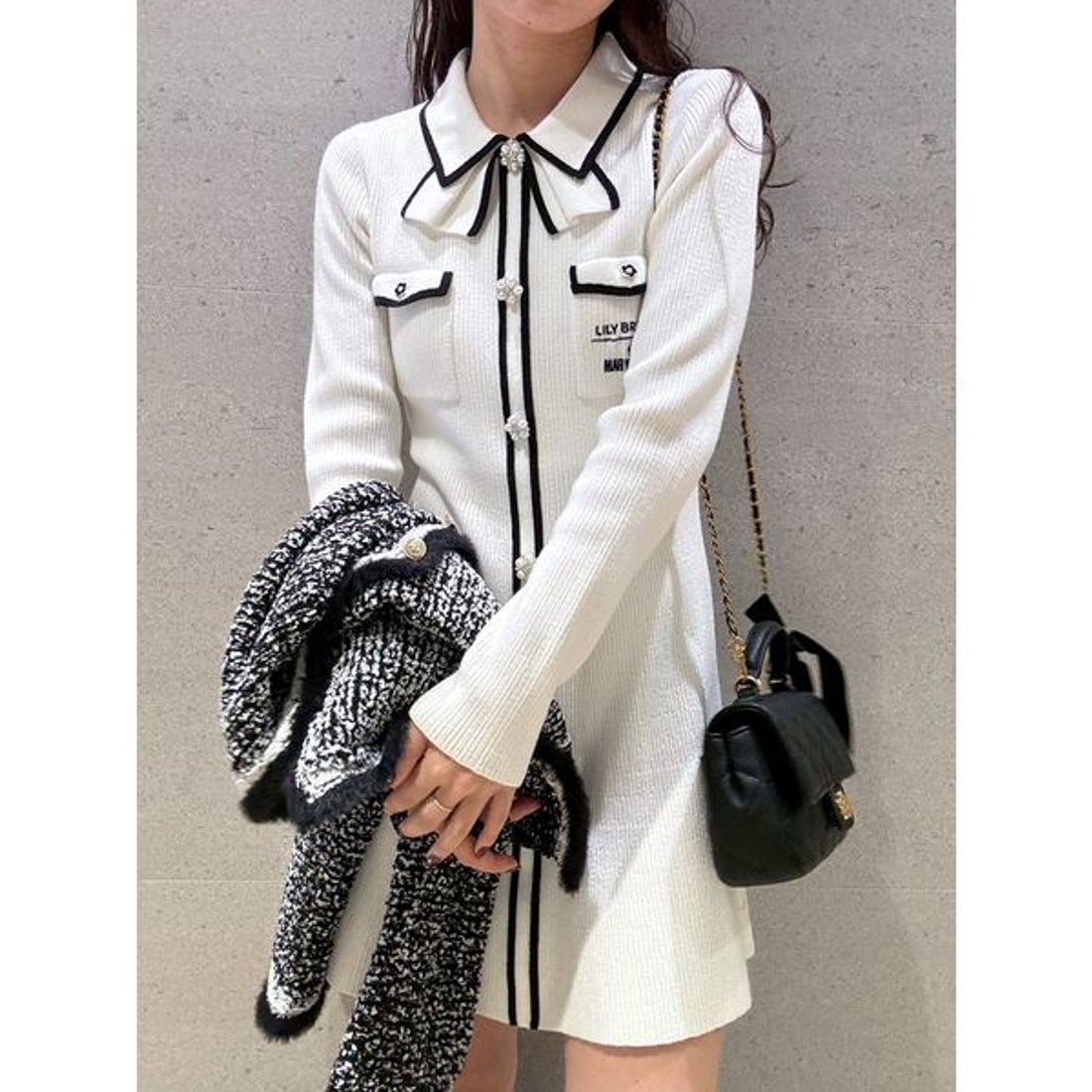 LILY BROWN×MARY QUANT】チェーンショルダーバッグ リリーブラウン 