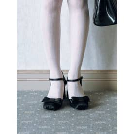 リボンストラップパンプス （BLK）