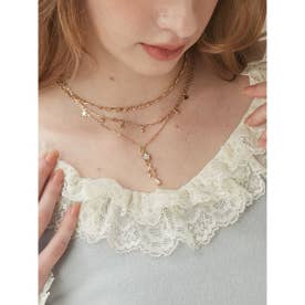 スターモチーフ3連ネックレス （GLD）