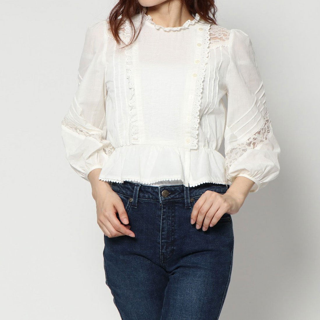 LILY BROWN リリーブラウン Lily Brown コットンヴィンテージブラウス 