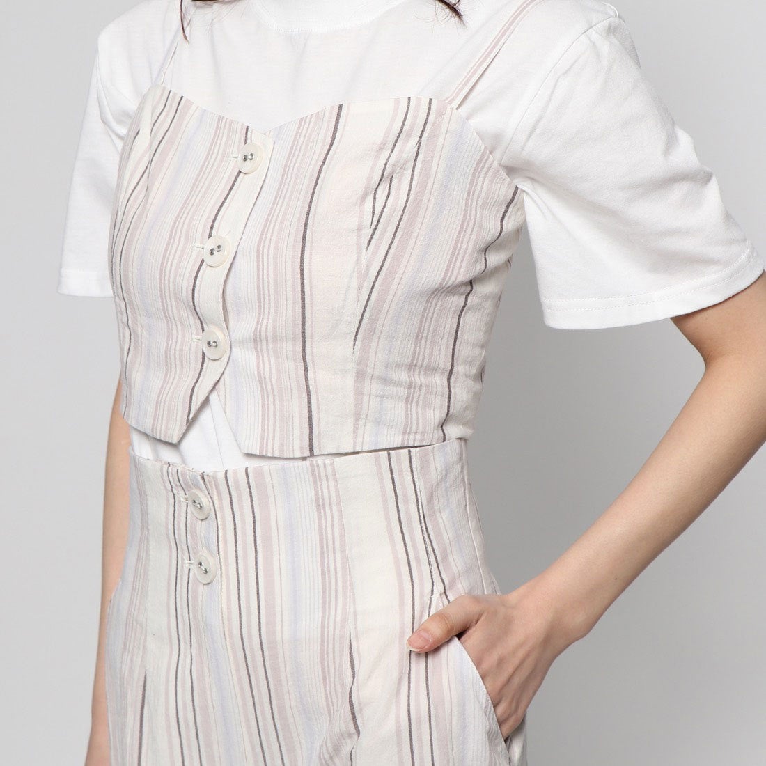 LILY BROWN リリーブラウン Lily Brown ランダムストライプワイド 