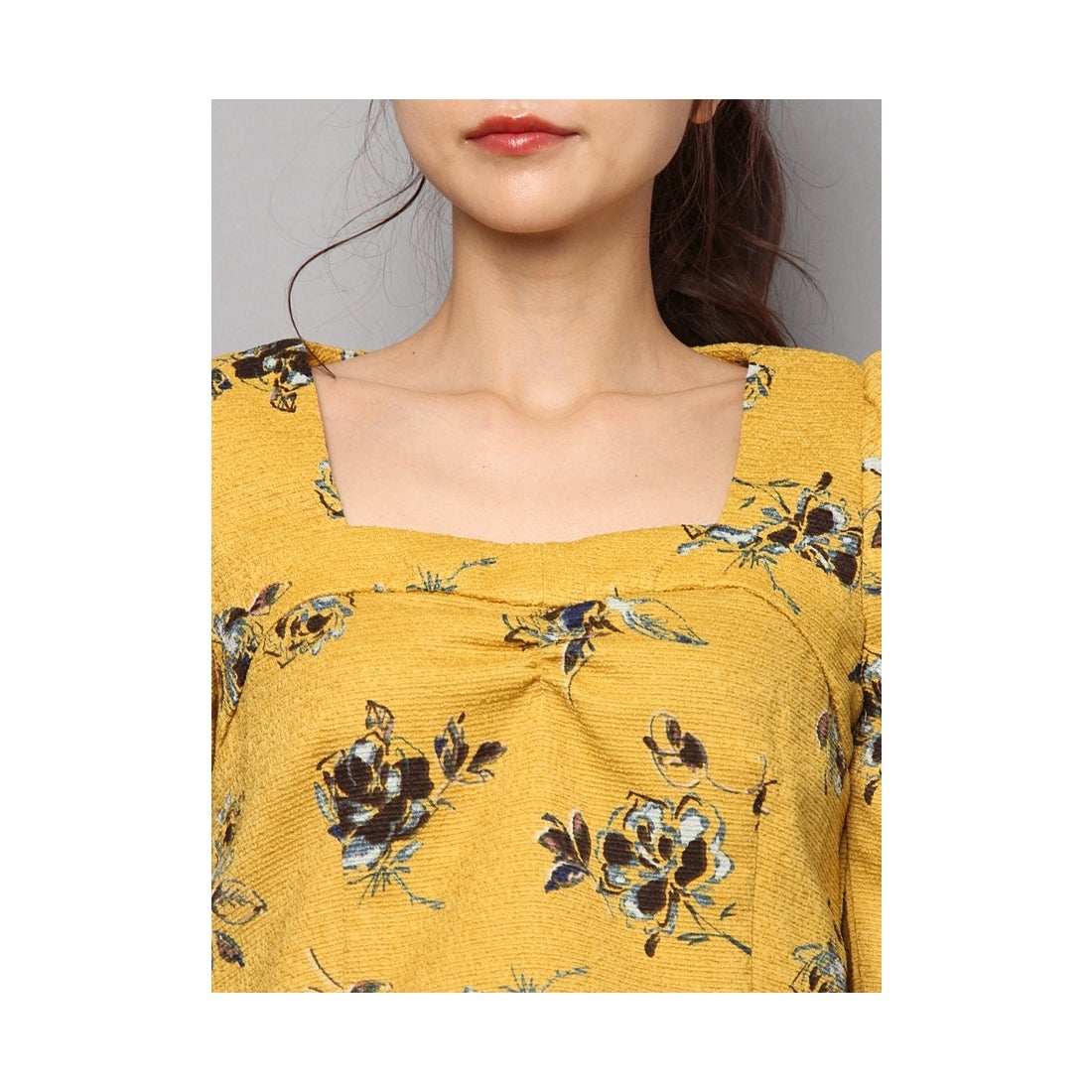 LILY BROWN Lily Brown ヴィンテージフリルトップス イエロー