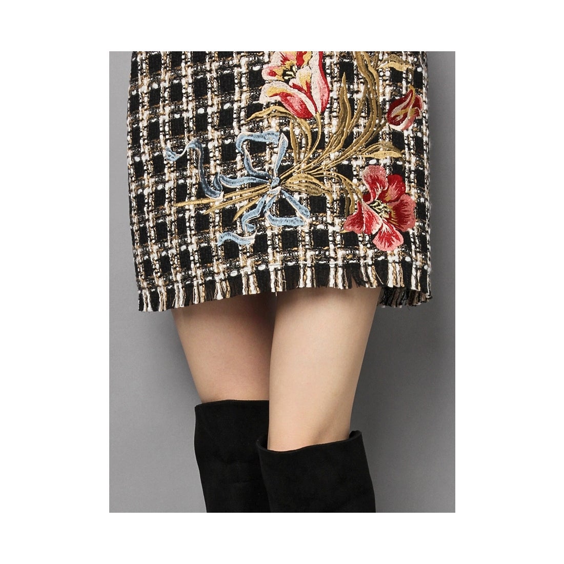 【即納】 リリーブラウン　刺繍　スカート