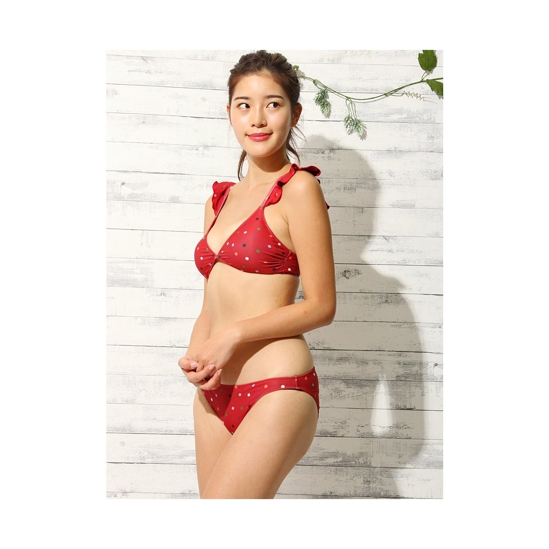 Lily Brown Lily Brown フリルビキニ レッド 返品不可商品 アウトレット通販 ロコレット Locolet