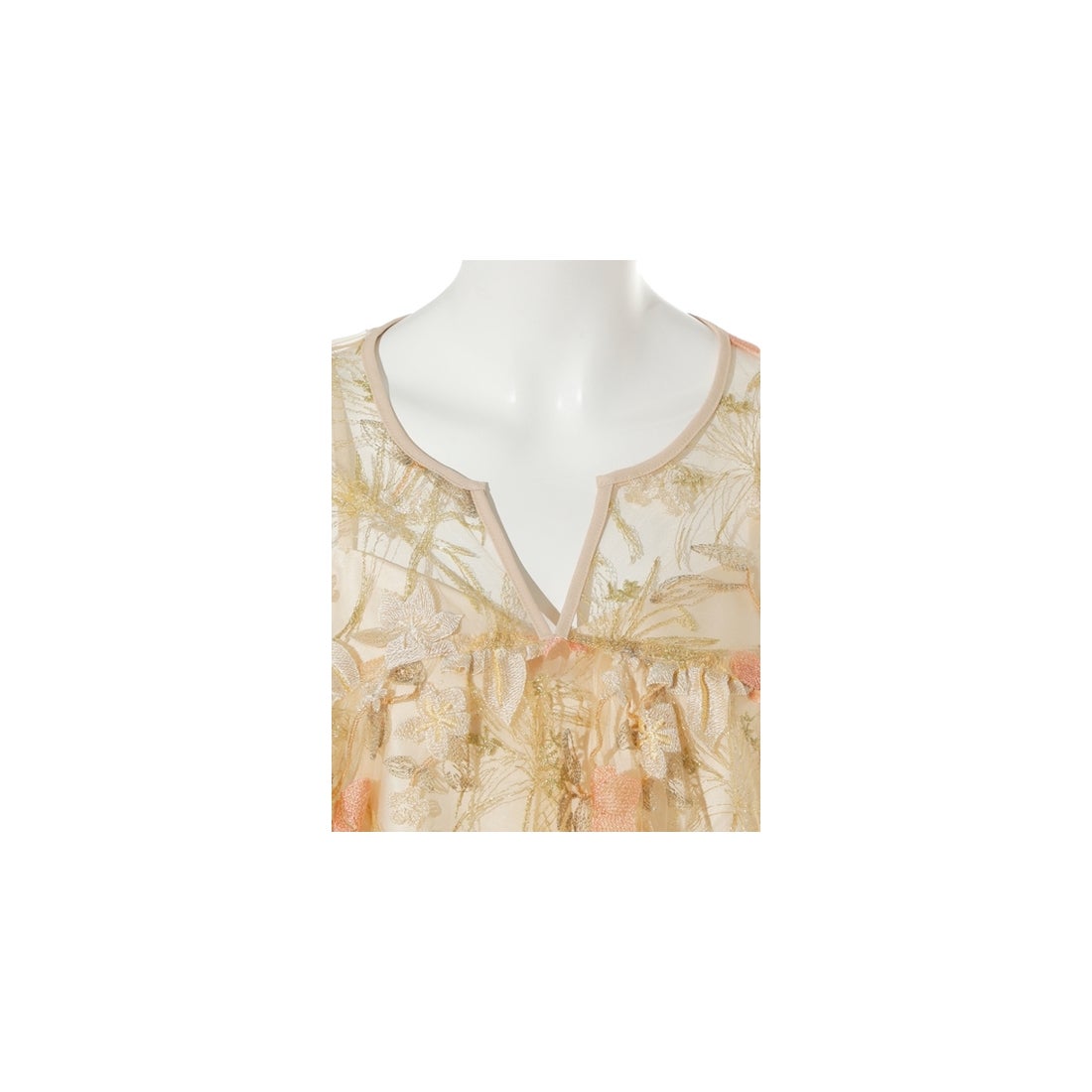 LILY BROWN レース刺繍ブラウス 半袖 LILY BROWN Lily Brown レース刺繍ブラウス ブラック -ファッション