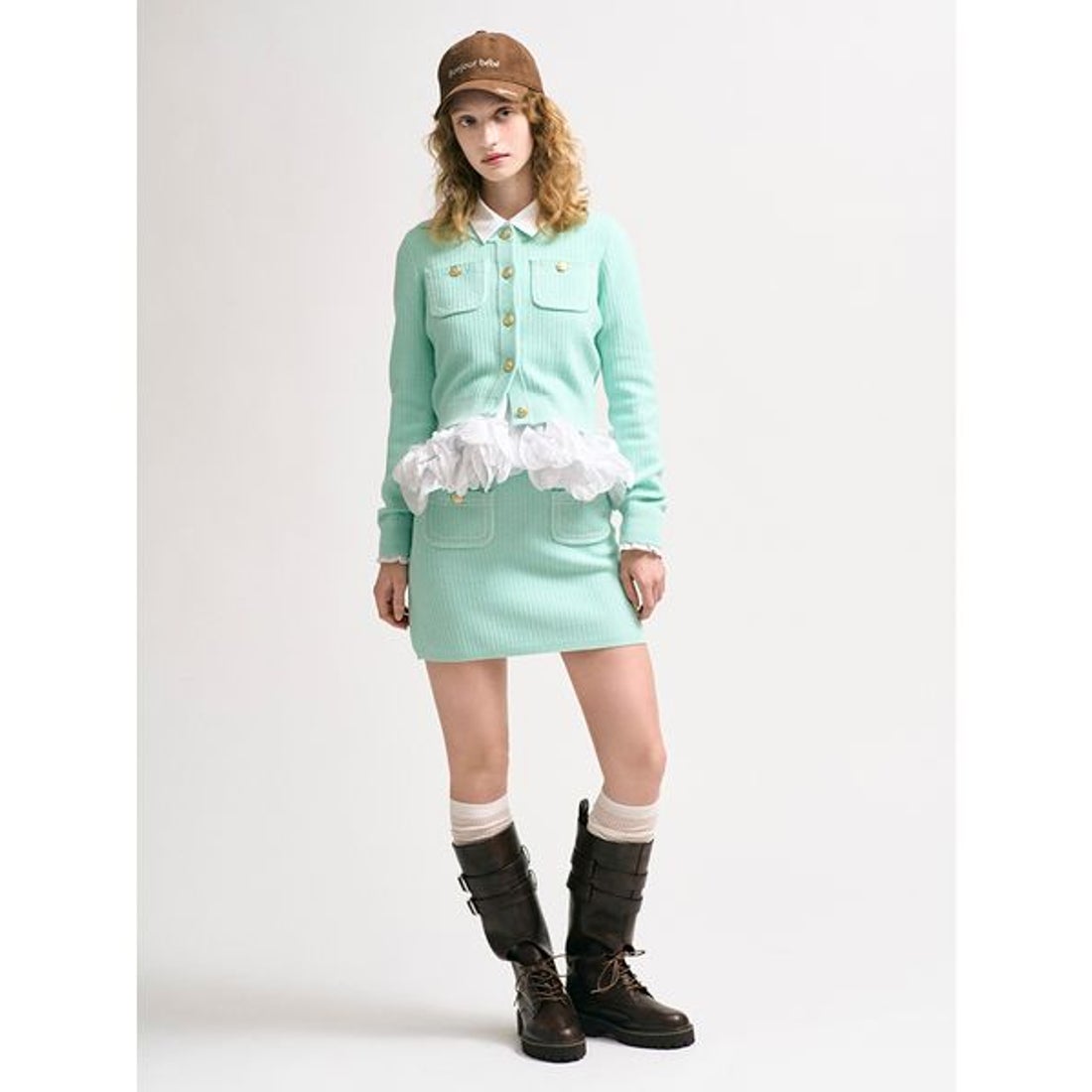 リリーブラウン LILY BROWN ホイップフリルヘムブラウス （WHT 