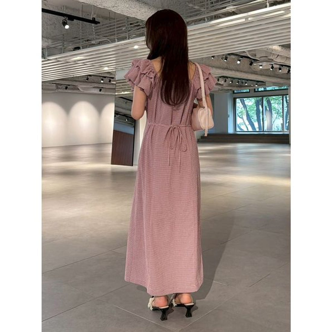リリーブラウン LILY BROWN 2wayダブルスリーブカットワンピース （BLK