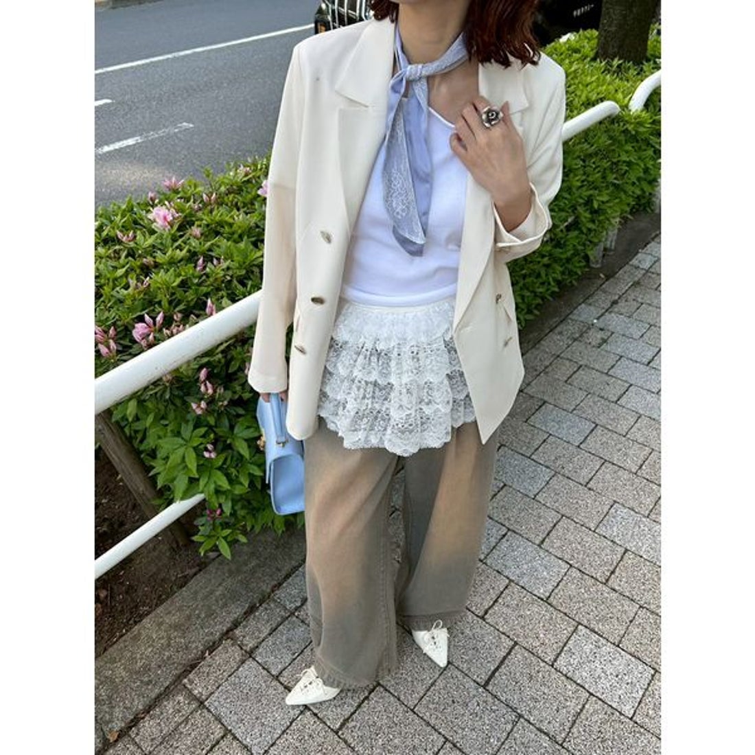 リリーブラウン LILY BROWN アンコンダブルブレストジャケット （IVR 