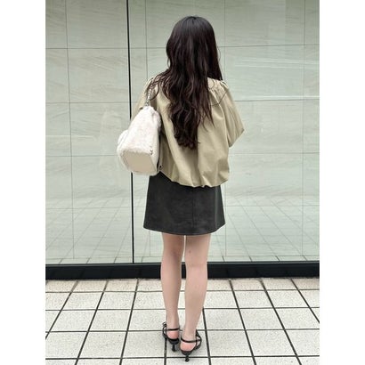 スタンドカラーバルーンジャケット （BEG）｜詳細画像