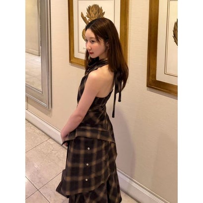 リリーブラウン LILY BROWN オンブレーバイアスネルワンピース （BRW）｜詳細画像