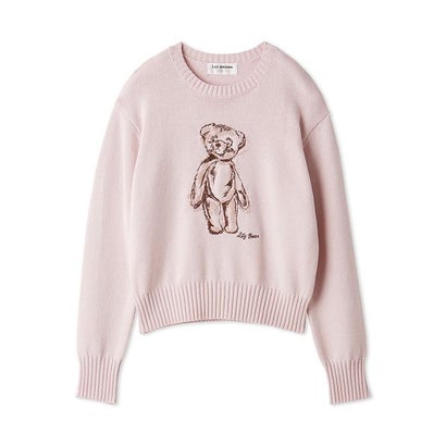 【Lily Bear】エンブロイダリーニット （NVY）｜詳細画像
