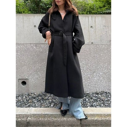 リリーブラウン LILY BROWN ファーカラーウールロングコート （BLK）｜詳細画像