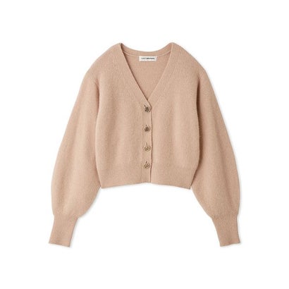 フォックスブレンドニットカーディガン （CORAL）｜詳細画像