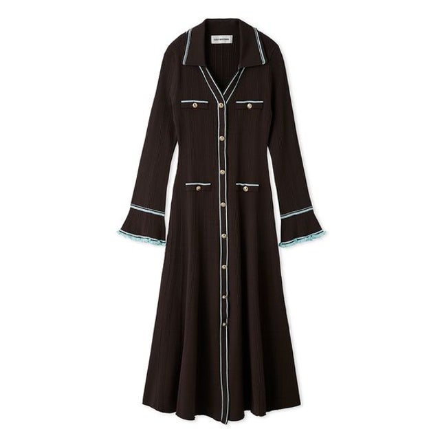 スカラップポロニットワンピース （BRW）