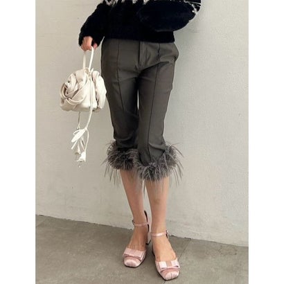 2wayファーカプリパンツ （CGRY）｜詳細画像