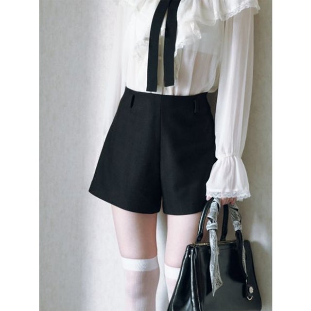 ウーリーマイクロショートパンツ （BLK）