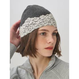 レーストリムニットビーニー （GRY）