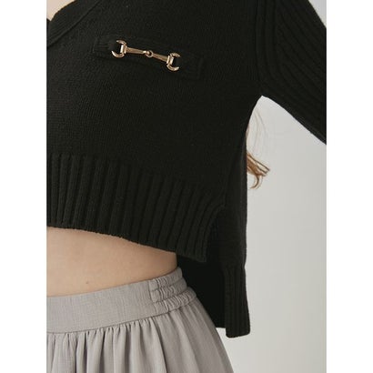 バルキーニットトップス （BLK）｜詳細画像