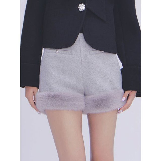 エコファーショートパンツ （GRY）