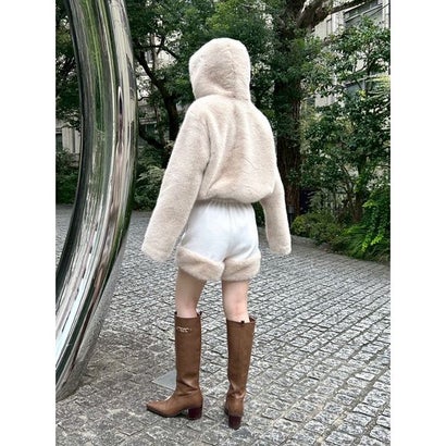 エコファーショートパンツ （BLK）｜詳細画像