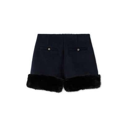 エコファーショートパンツ （WHT）｜詳細画像