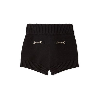 バルキーニットショートパンツ （BLK）｜詳細画像