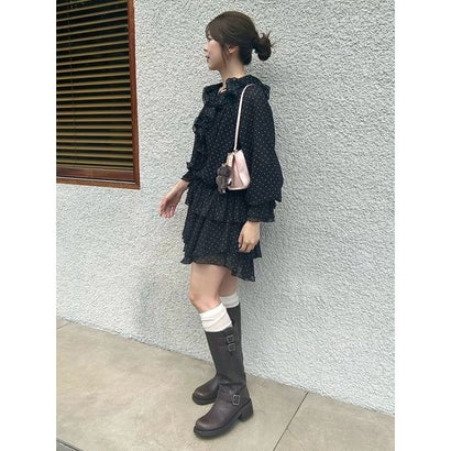 リリーブラウン LILY BROWN フロントフリルシフォンセットアップ （IVR）｜詳細画像